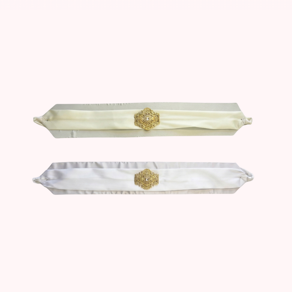 Ceinture tissus broche