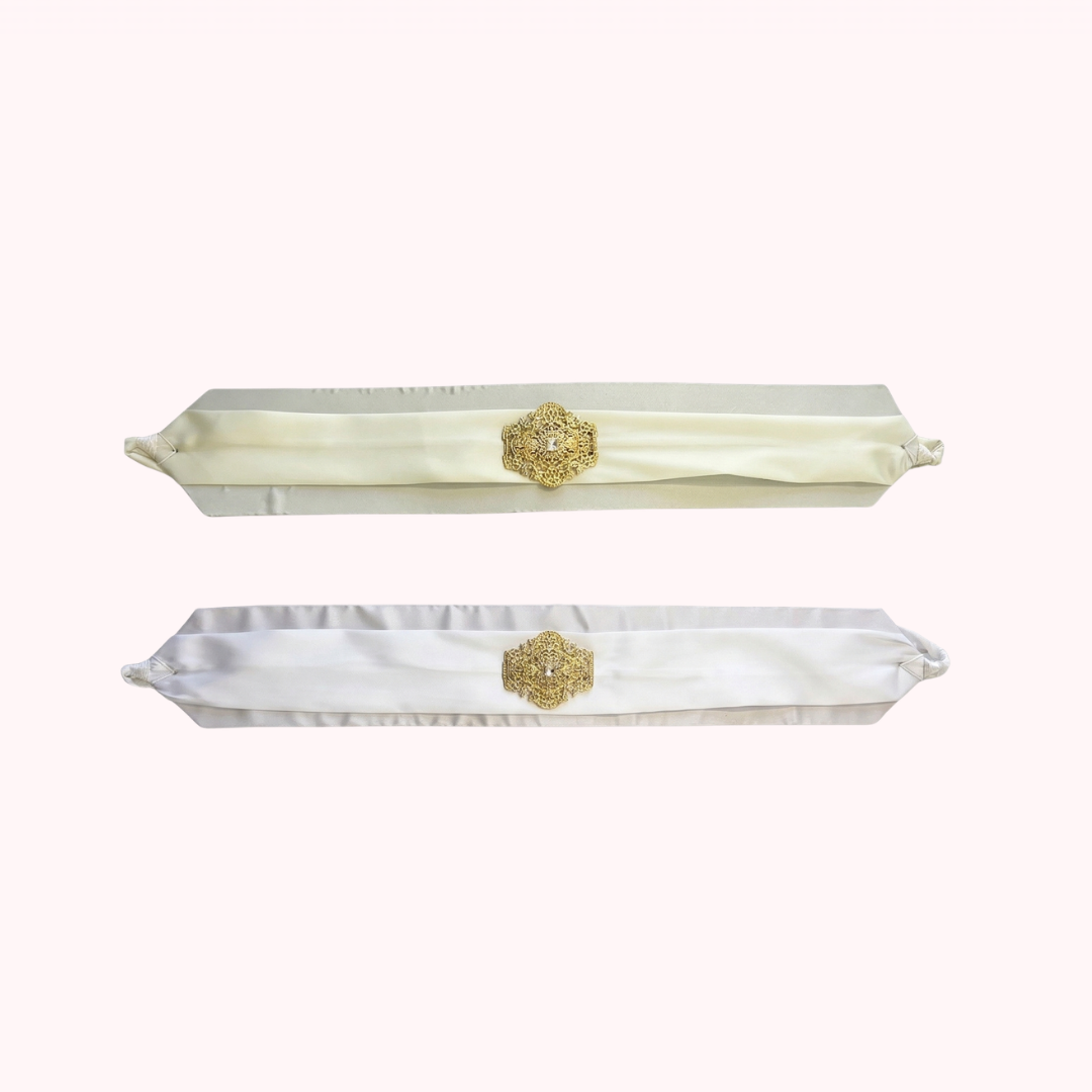 Ceinture tissus broche