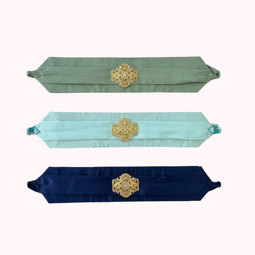 Ceinture tissus broche