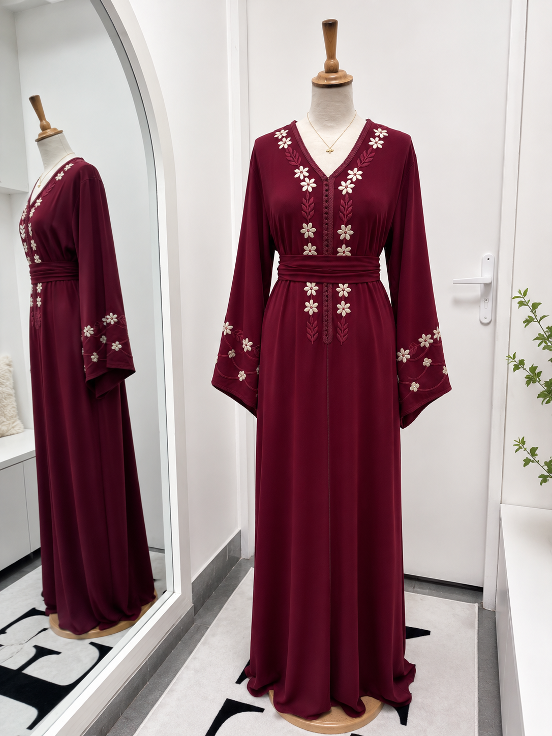 Abaya avec ceinture