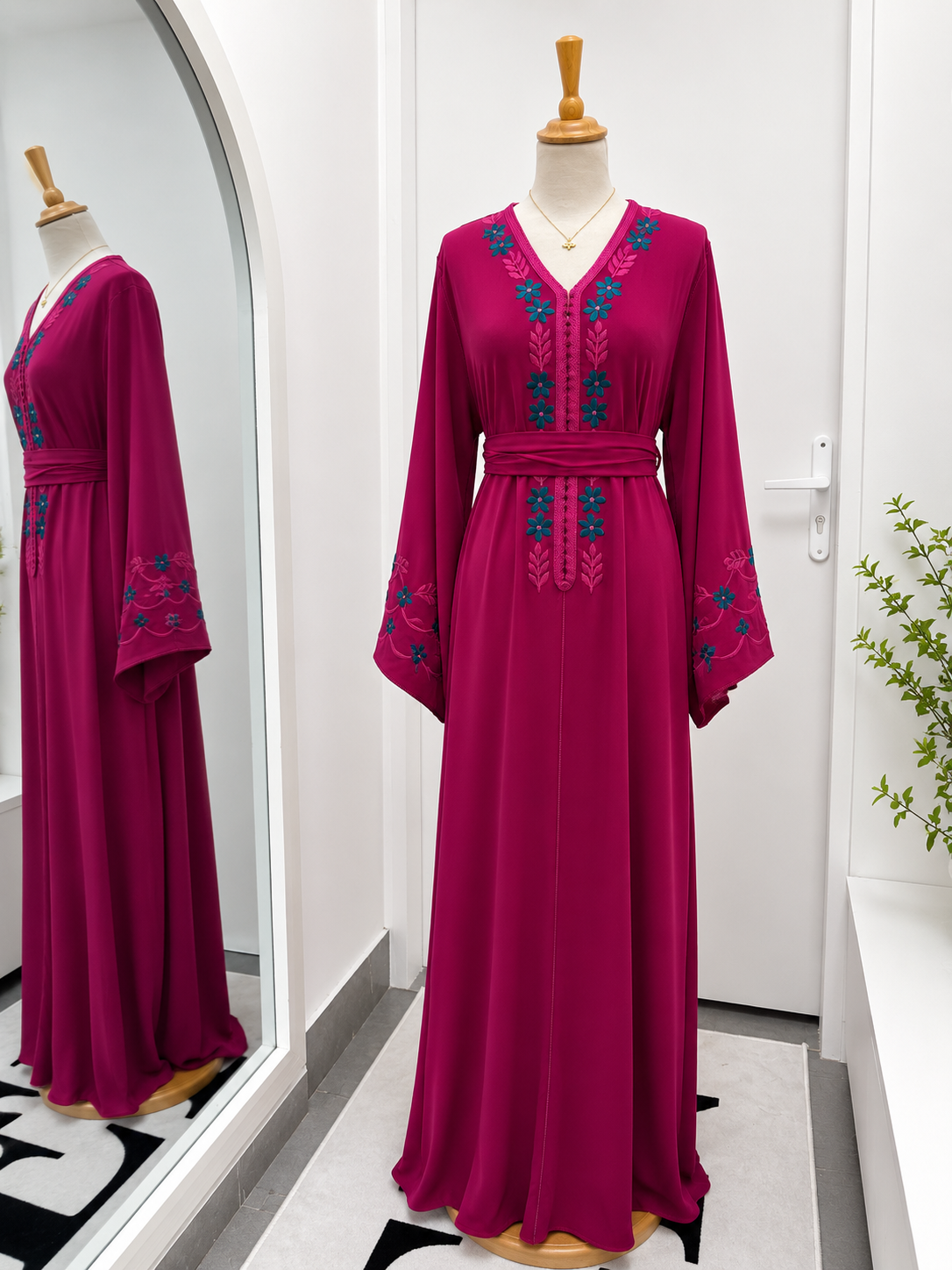 Abaya avec ceinture