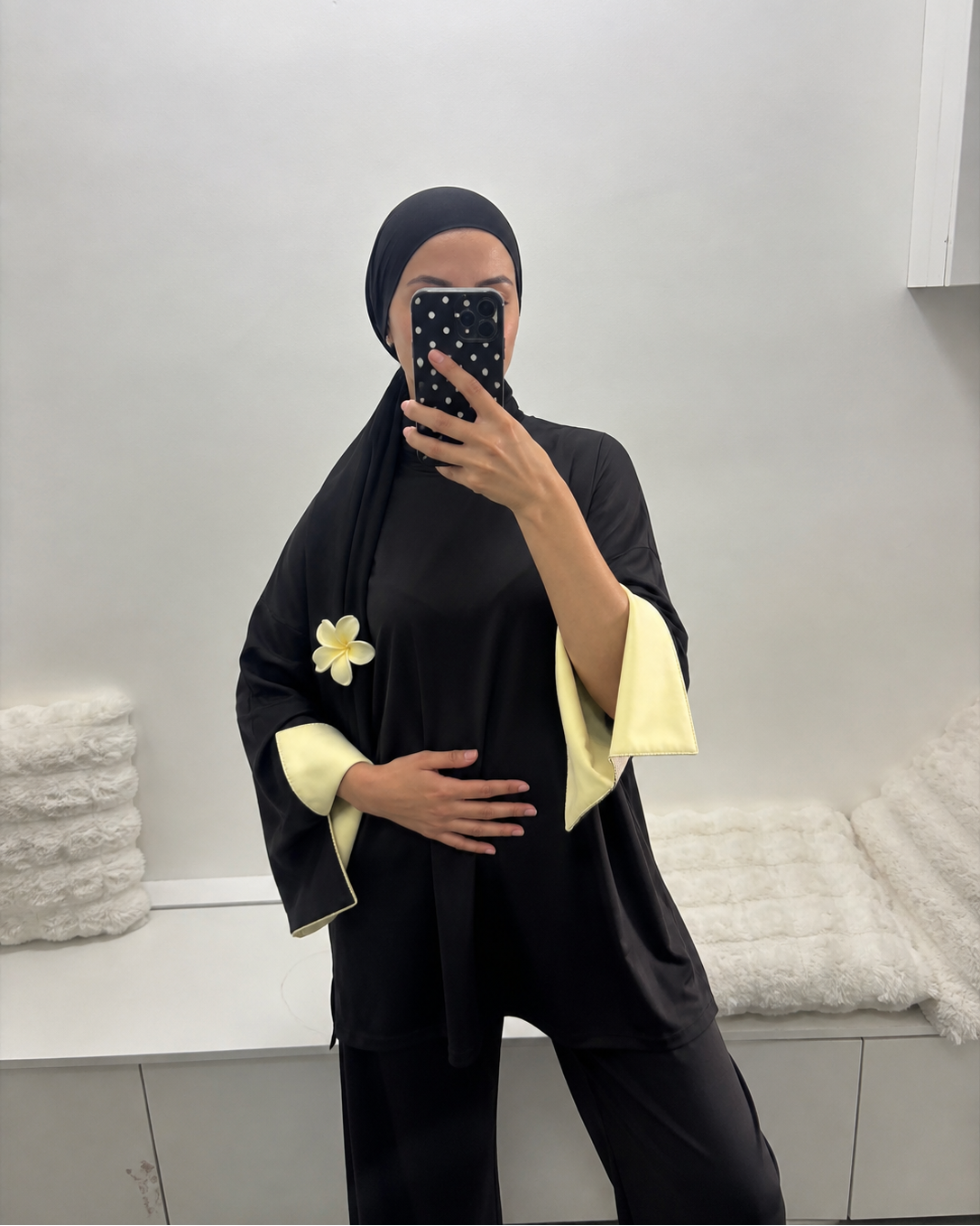 Burkini col montant doublure
