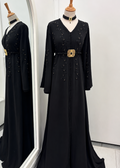 Caftan Noir Perle
