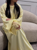 Robe manche dentelle