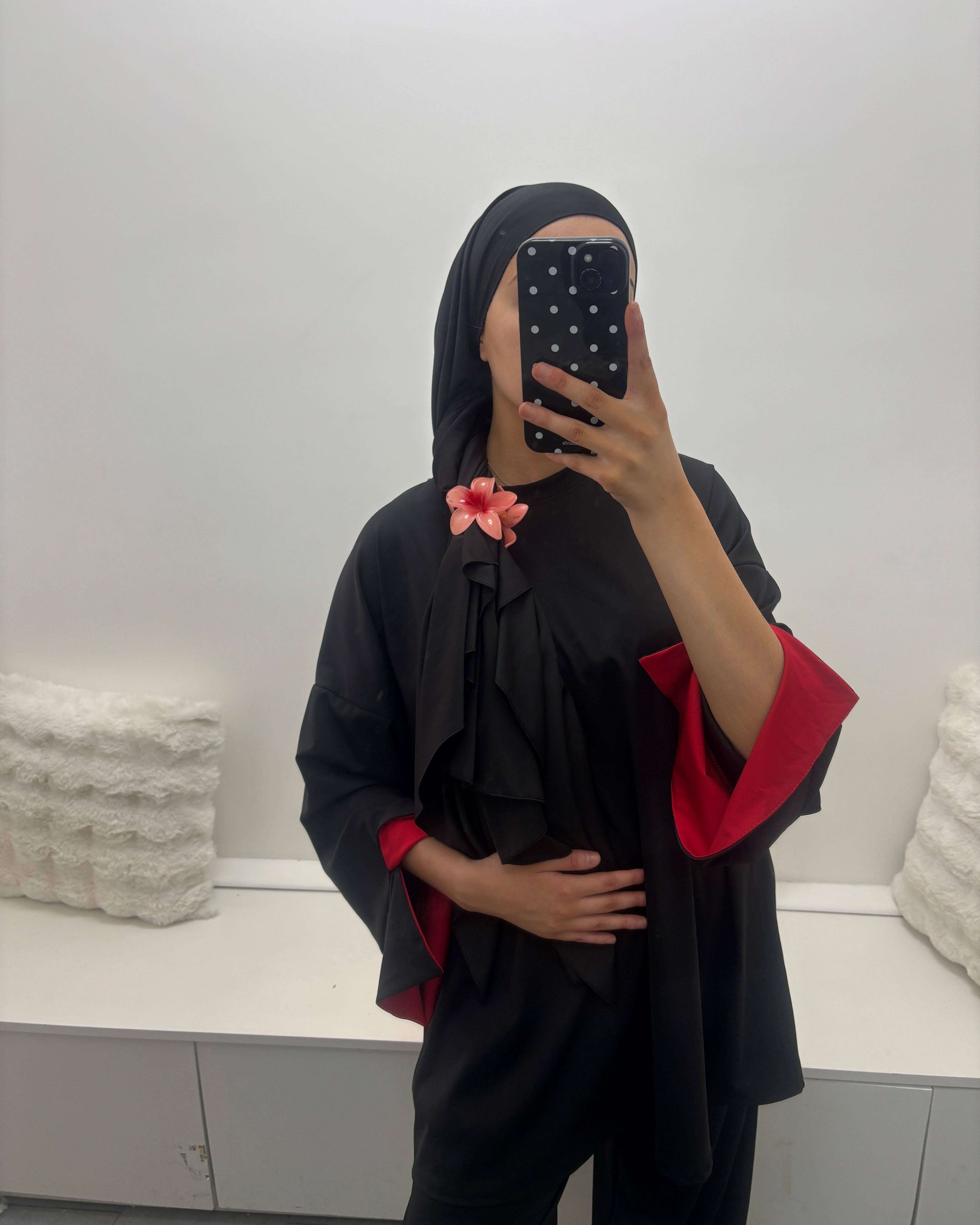 Burkini col rond doublure