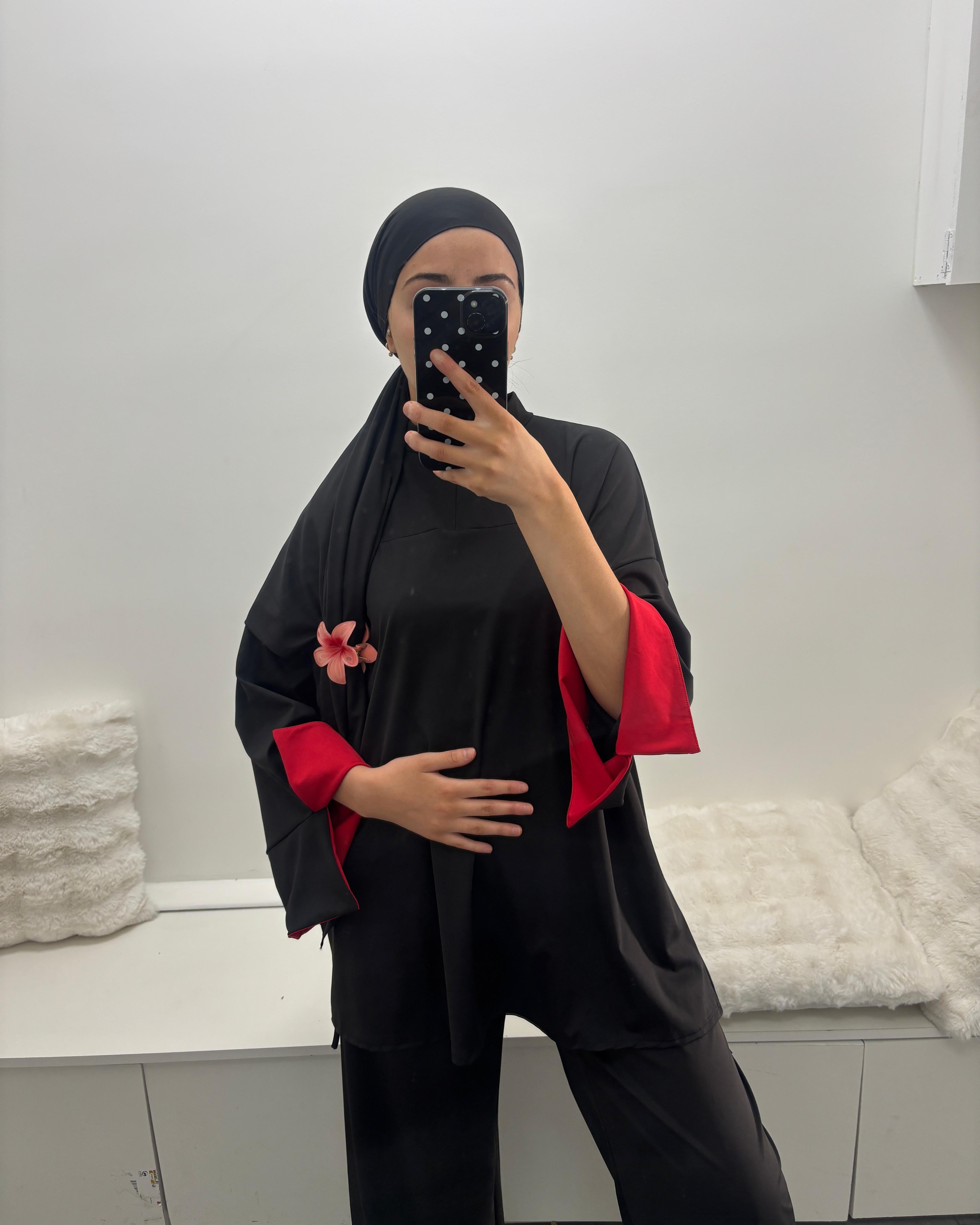Burkini col montant doublure