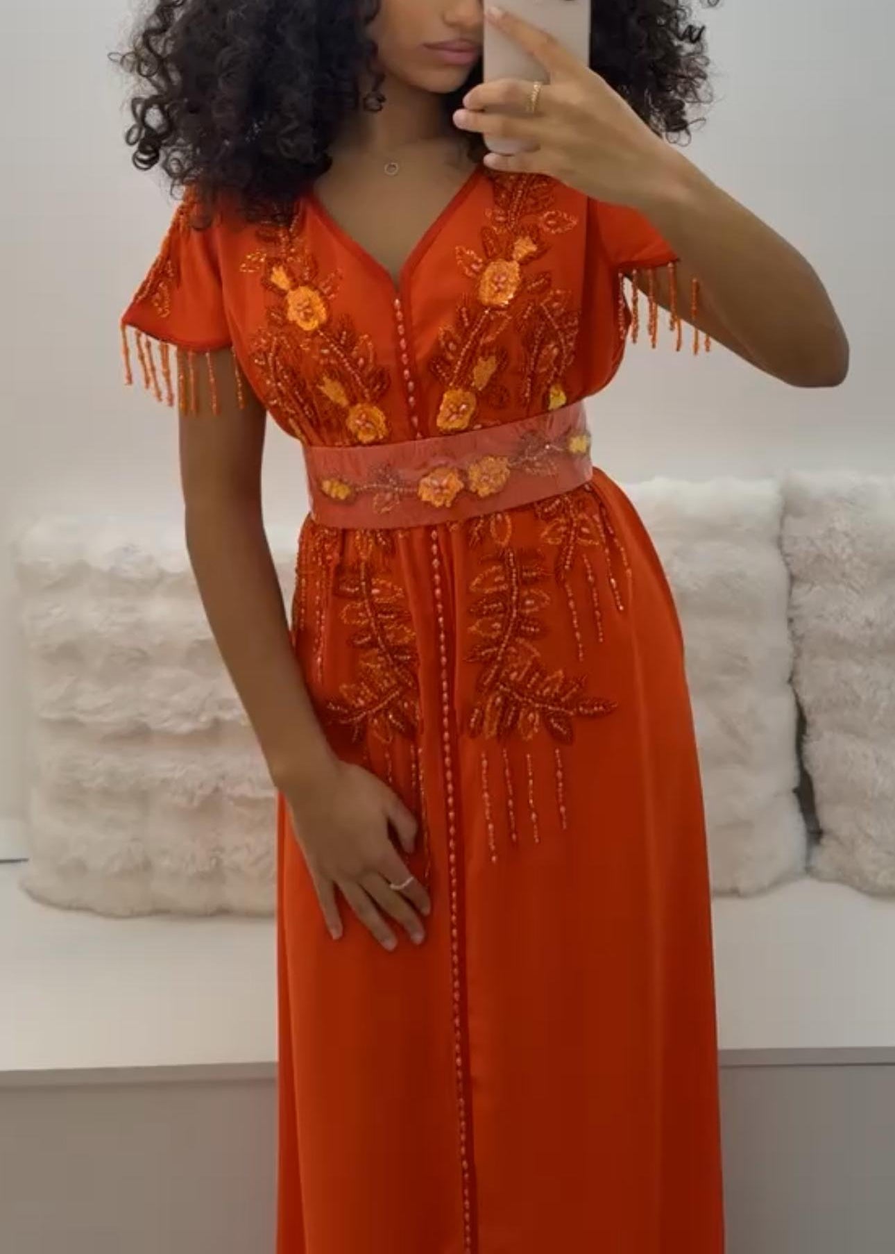 Caftan manche courte