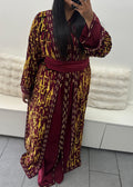 Takchita velours Bordeaux