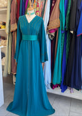 Caftan simple turquoise