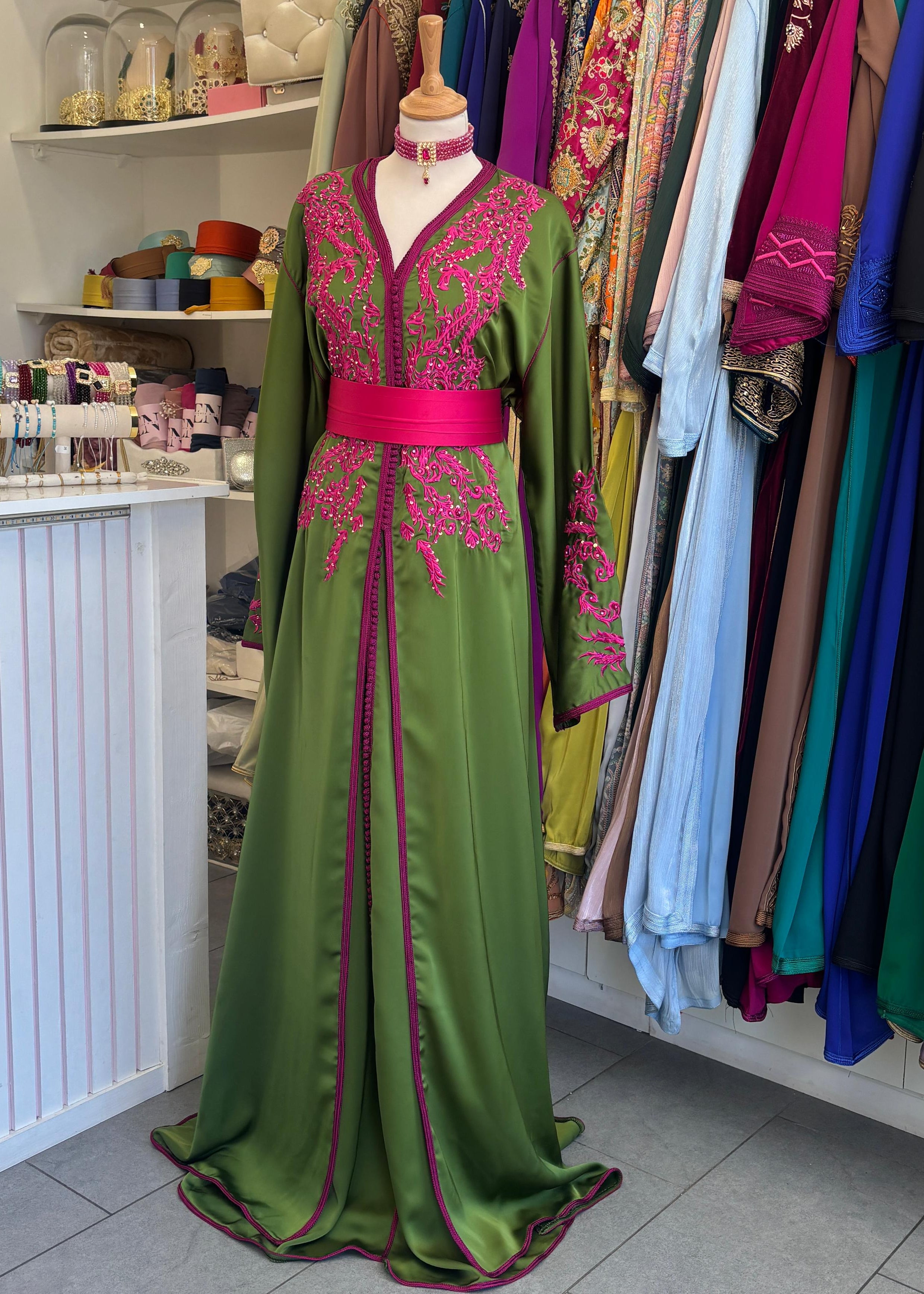 Takchita verte et rose